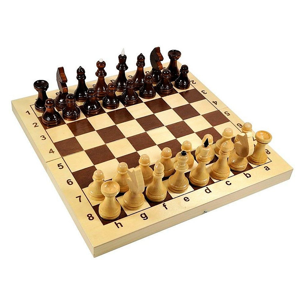 Игра настольная "Шахматы деревянные"