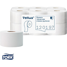 Бумага туалетная Tellus Стандарт ТP2, в мини рулоне, 200 м, 1 слой