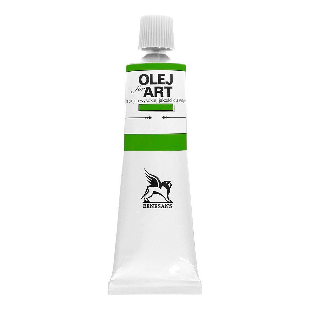 Краски масляные Renesans "Oils for art", 37 зеленый циннобер темный, 60 мл, туба