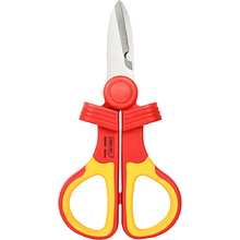 Ножницы диэлектрические Deli YS DQ90301, 160 мм, красный, желтый