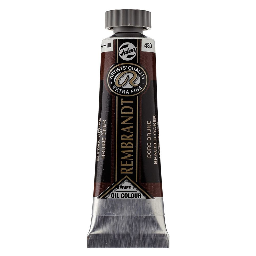 Краски масляные "Rembrandt", 430 охра коричневая, 15 мл, туба