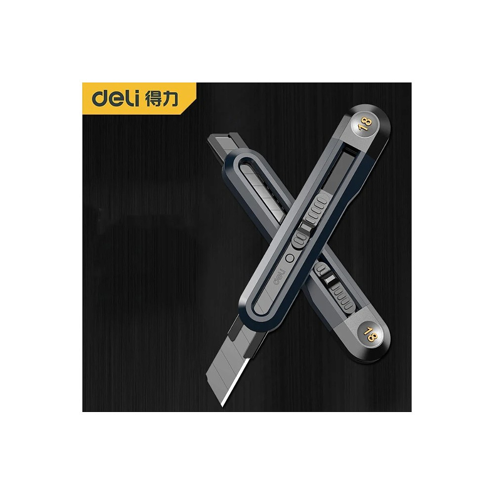 Нож универсальный "Deli Home", 18 мм, чёрный - 14