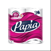 Бумага туалетная  Papia, 16,5м, 3 слоя