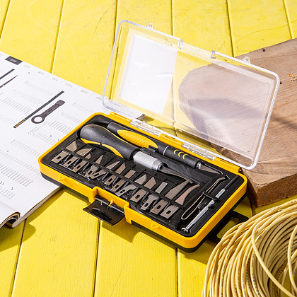 Набор многофункциональных ножей Deli YS DL-DP1, сменные насадки 16 шт.  - 5