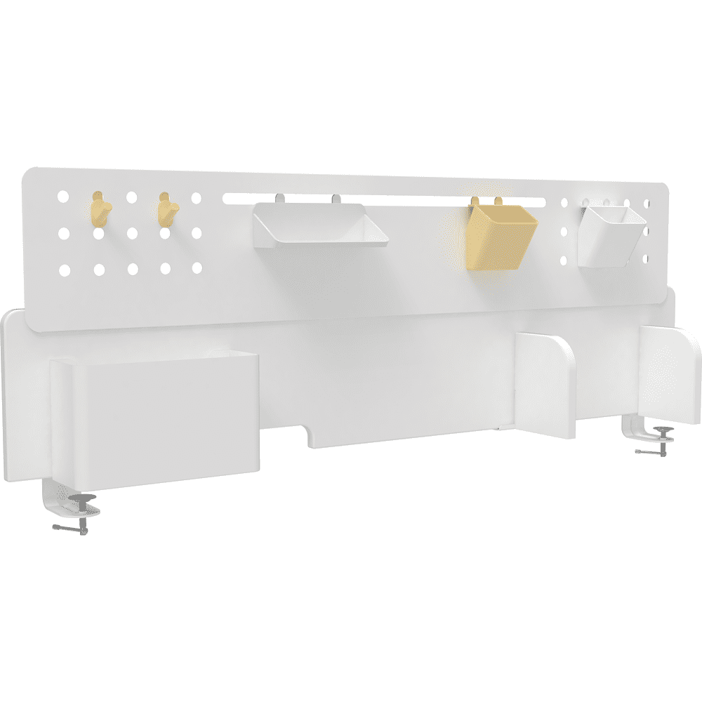 Полка Ergosmart Wooden Space S, 1000х382 мм, с подставкой для книг