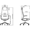 Кресло для руководителя SitZone CH-515A, кожа, алюминий, бежевый, -30% - 6