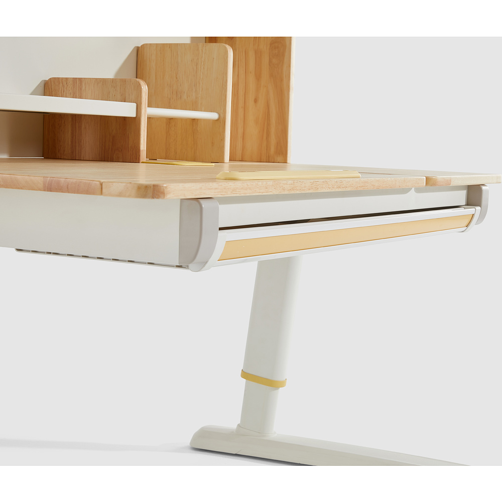 Стол Ergosmart регулируемый Galleon, 1200х700х(520-760) мм, гевея, с книжной полкой - 8