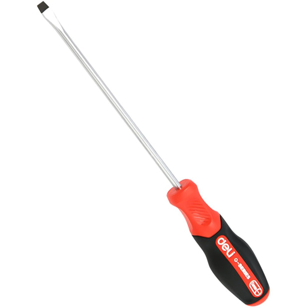 Отвертка Deli RS EDL3447, SL6x100 мм., черный, красный