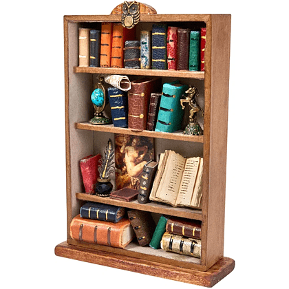 Интерьерная миниатюра "Шкаф с книгами", 17х9х3 мм, ассорти - 2