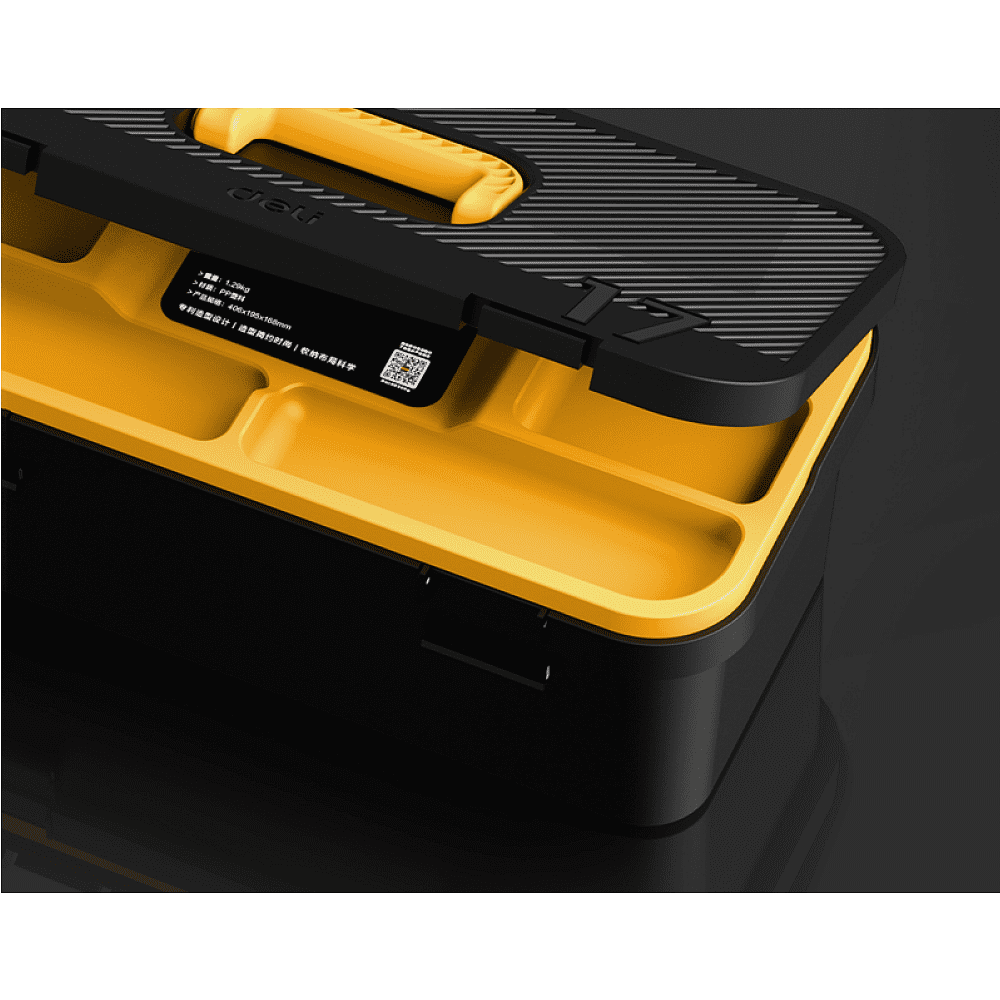 Ящик для инструмента Deli "DL432817", 205х420х177 мм (17"), пластмасса - 2