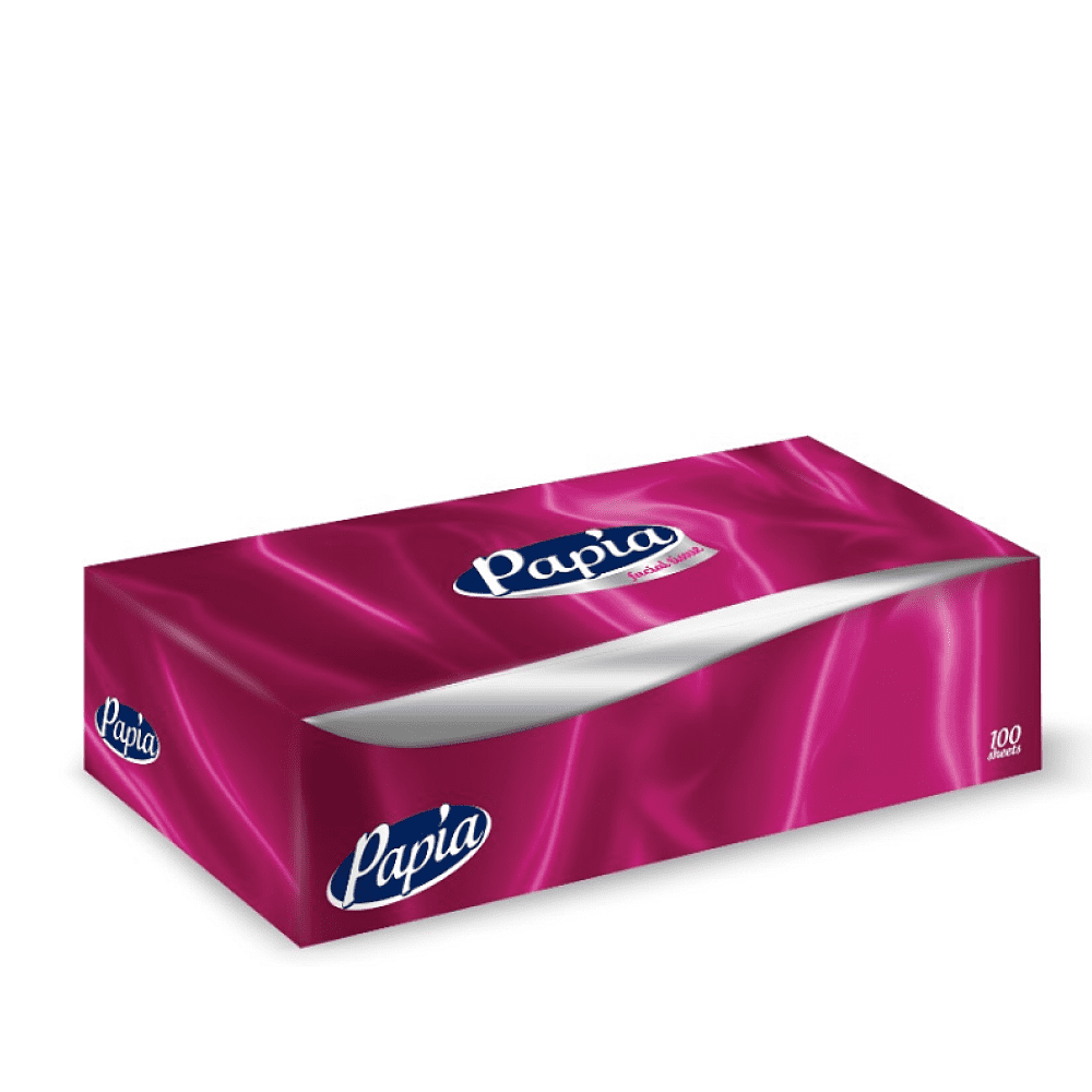 Салфетки косметические Papia, 100 шт./уп.