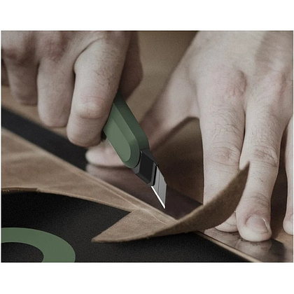 Нож для бумаги "Deli Home", 9 мм, зелёный - 3