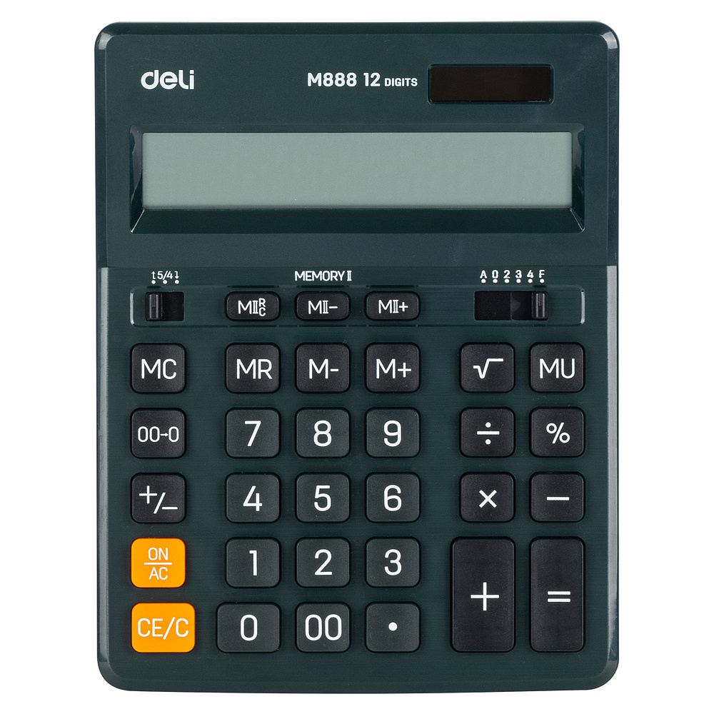 Калькулятор настольный Deli "M888", 12-разрядный, черный