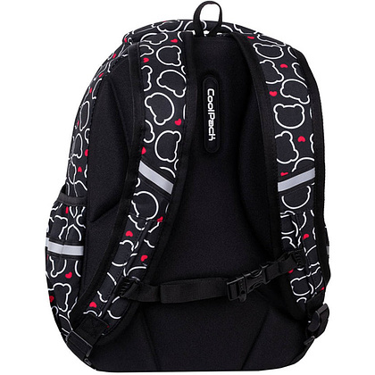 Рюкзак школьный CoolPack "Bear", S, черный, белый - 3