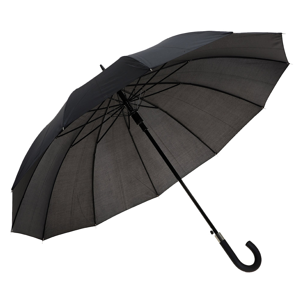 Зонт-трость "99126", 110 см, черный