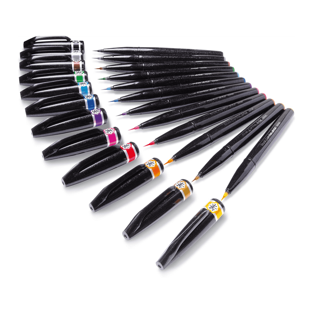 Маркер-кисть "Brush Sign pen Artist", 4 шт - 2