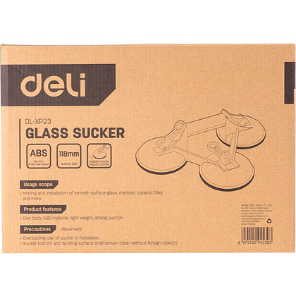 Стеклодомкрат Deli YS EDL-XP23, тройной, до 120 кг, желтый - 4