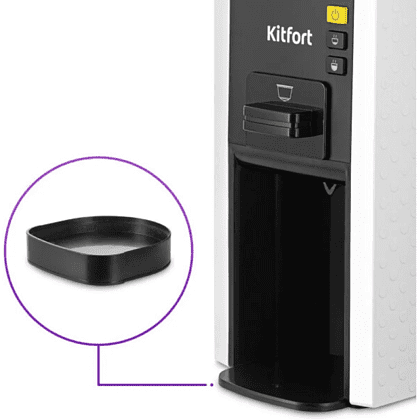 Кофеварка Kitfort KT-7467, белый, черный - 2