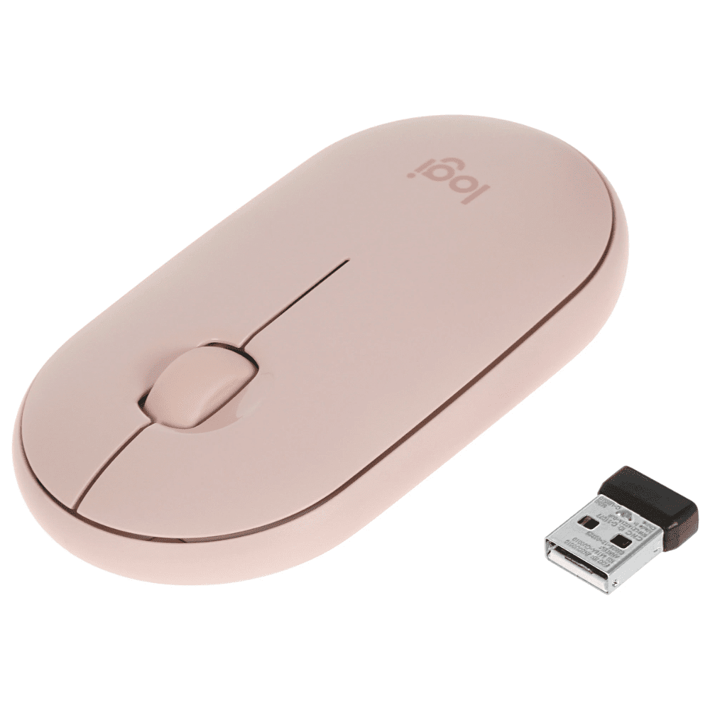Мышь Logitech Pebble M350, беспроводная, Rose   - 6