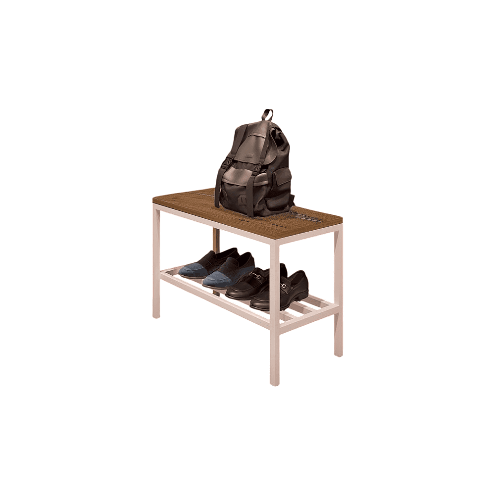 Обувница ALLERD 1 RION, белый муар, Дуб Нокс