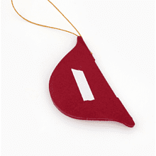 Игрушка бумажная елочная "10888063", 5 шт, бордовый