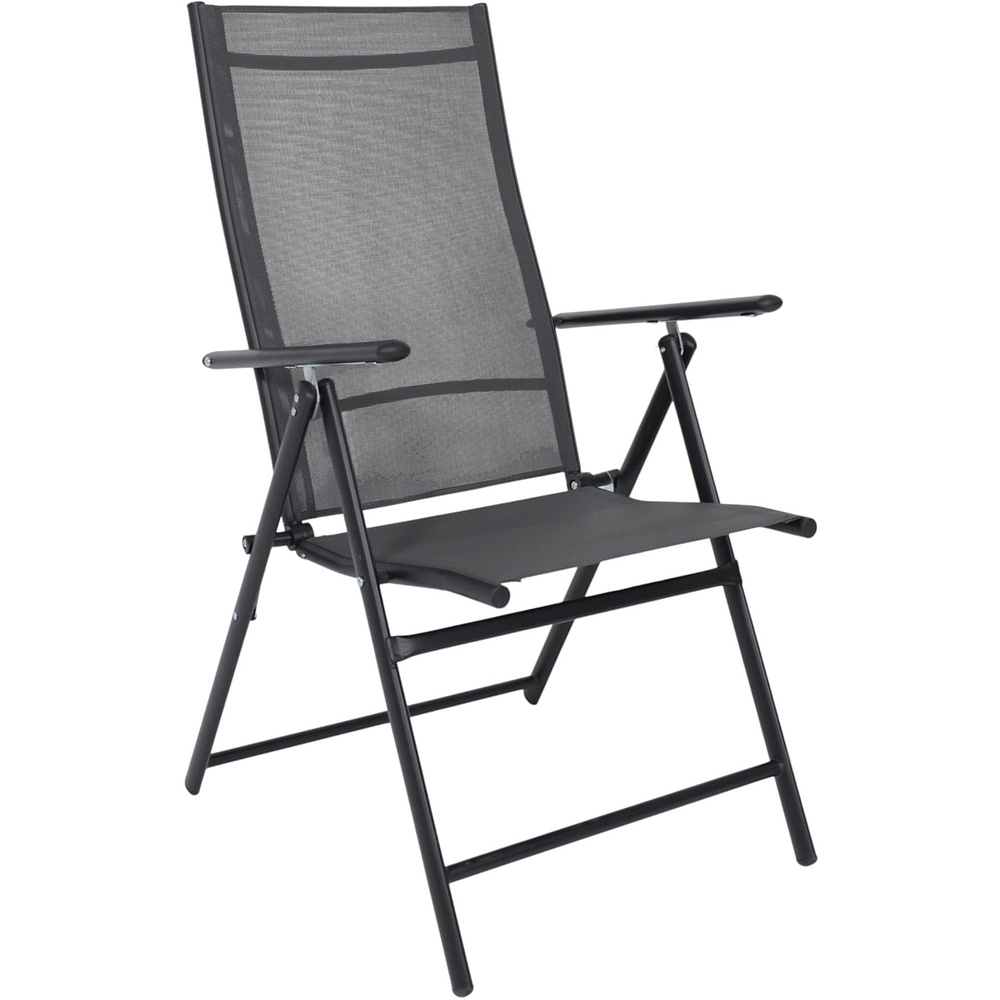 Кресло садовое AksHome CATANIA, ткань, серый, черный