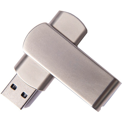 Карта памяти USB Flash 2.0 "Swing metal", 32 Gb, металл, серебристый
