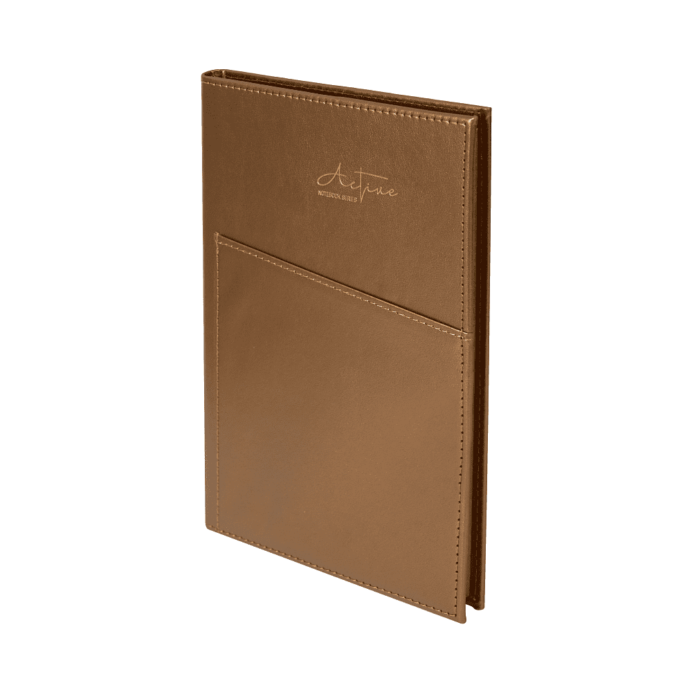 Блокнот "3223-10", А5, 80 листов, линейка, темно-коричневый, -50% - 2