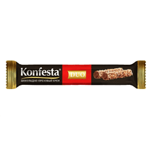 Конфеты "Конфеста DUO", 38 г, с шоколадно-ореховой начинкой
