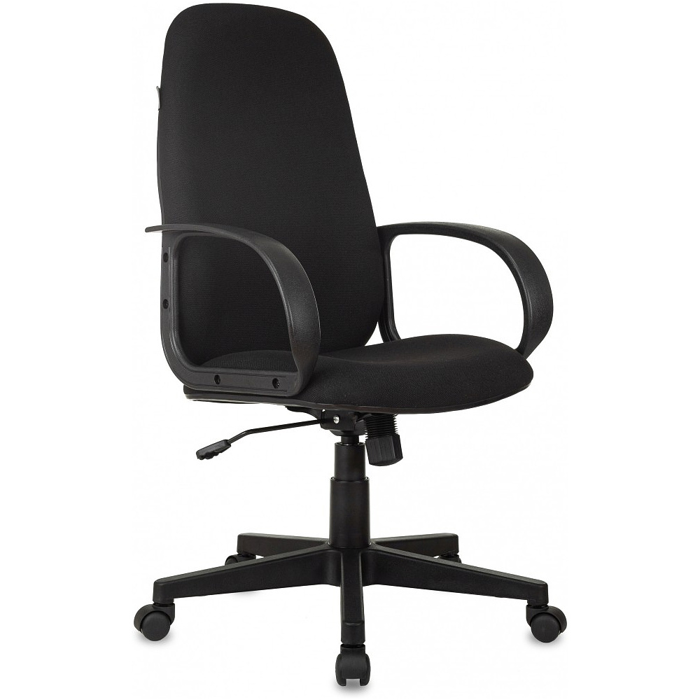Кресло для руководителя "Бюрократ CH-808AXSN", ткань, пластик, черный