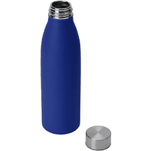 Бутылка для воды "Rely", металл, 650 мл, синий, серебристый