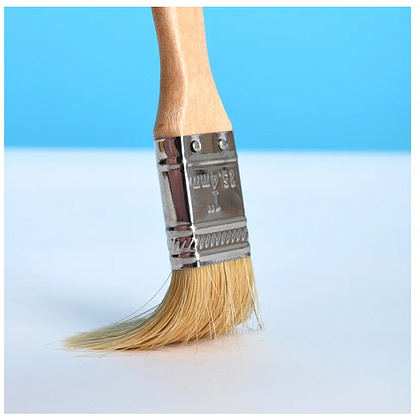 Кисть малярная плоская Deli YS EDL509121, 1"-25 мм, деревянная рукоятка, искусственная щетина - 3