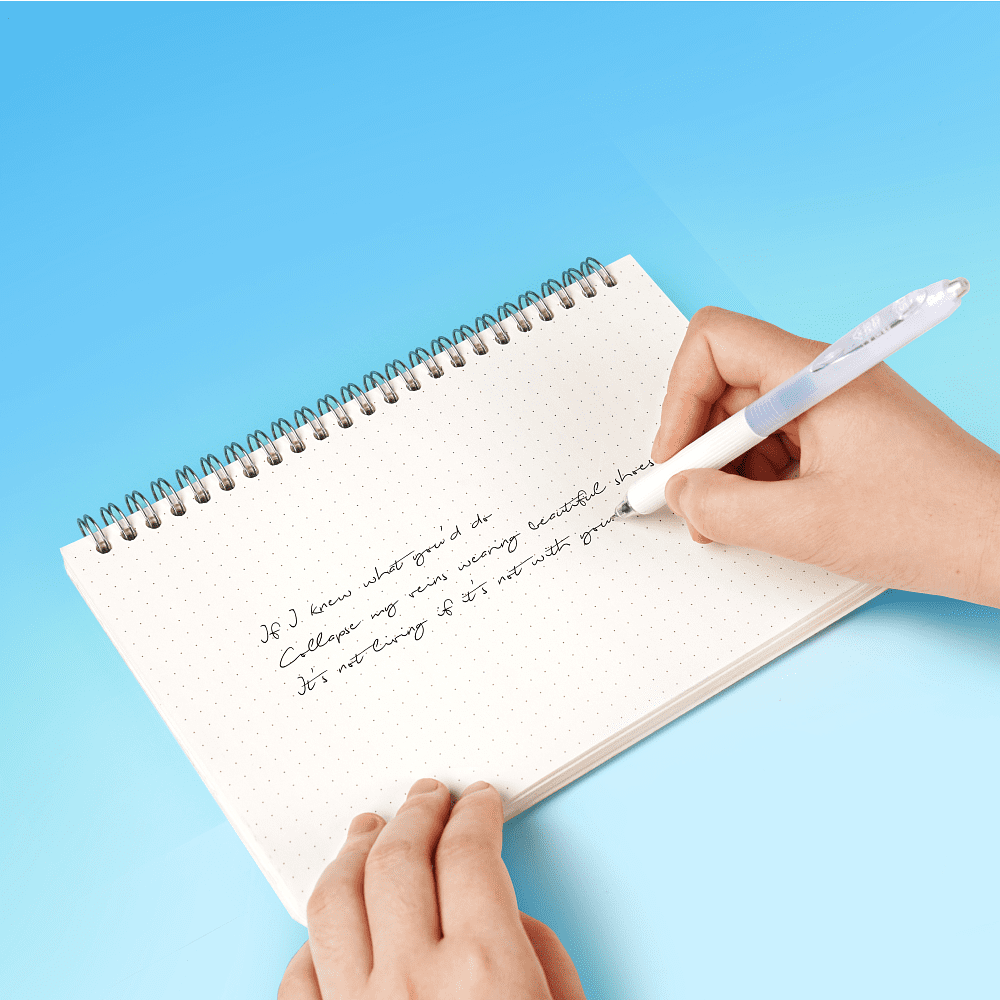 Ручка шариковая автоматическая "Low Viscosity", 0,7 мм, голубой, стерж. синий - 3