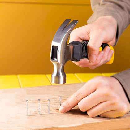 Молоток-гвоздодер Deli YS EDL441008, 0,25 кг, фибергласовая рукоятка - 4