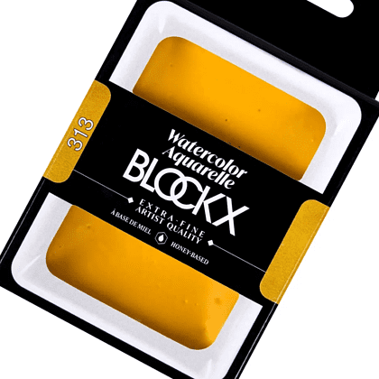 Краски акварельные "Blockx. Giant pan", 313 основной желтый, 18 мл., кювета - 3