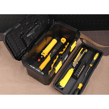 Ящик для инструмента Deli "DL432912", 300х155х125 мм, пластмасса - 2