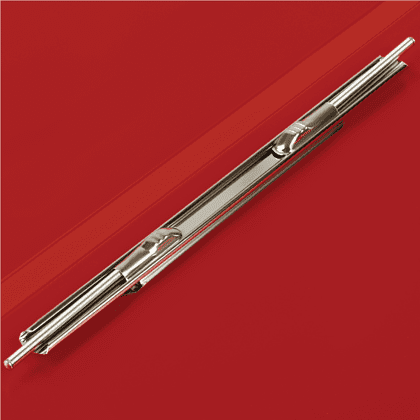 Папка-скоросшиватель А-611 "Стандарт" с карманом, пластик, красный - 2