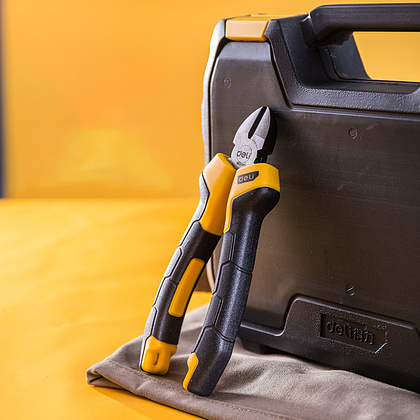 Бокорезы Deli "EDL2206Z", 160 мм, желтый, черный - 4