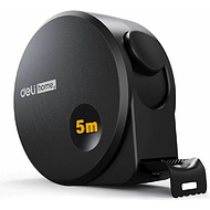 Рулетка Deli HS EHT8519, 5 м х 19 мм, Soft Touch, черный