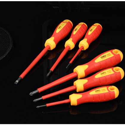 Набор диэлектрических отверток Deli YS EDL510006T, 3 SL, 3 PH - 4