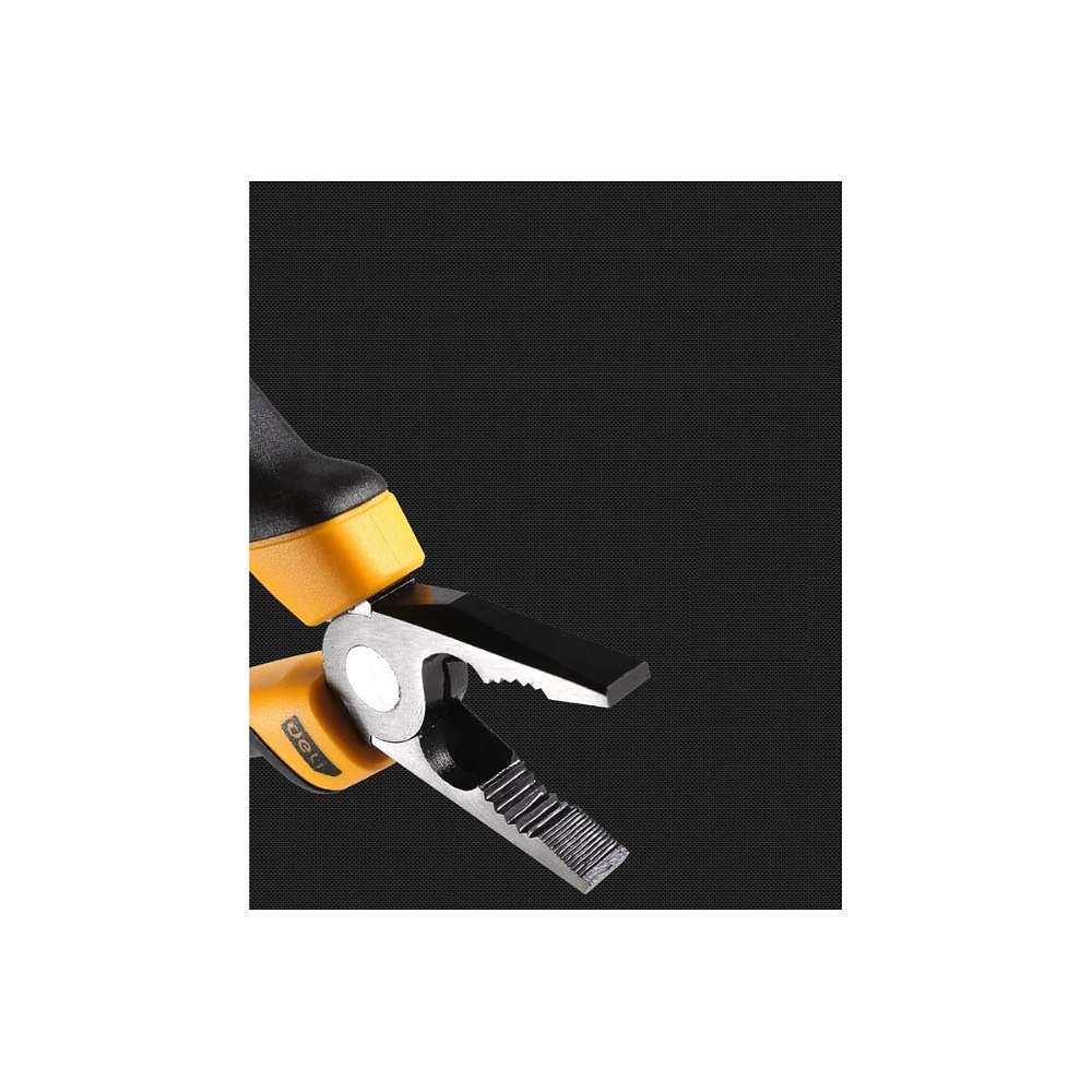 Плоскогубцы Deli YS EDL2008Z, 200 мм., желтый, черный - 7