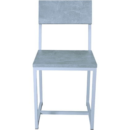 Стул ALLERD RION, металл, ЛДСП, белый муар, Бетон - 2