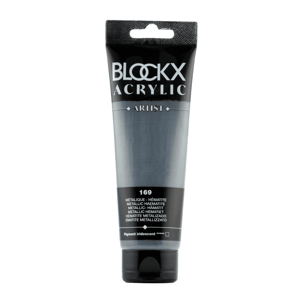 Краски акриловые "Blockx", 169 гематит металлик, 120 мл