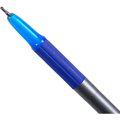 Ручка шариковая "Office Grip", 0.7 мм, серый, стерж. синий - 7