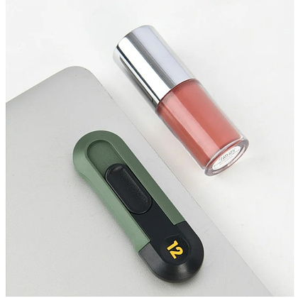 Нож строительный Deli HS HT4007L, 80x25 мм, Soft Touch, зеленый - 2