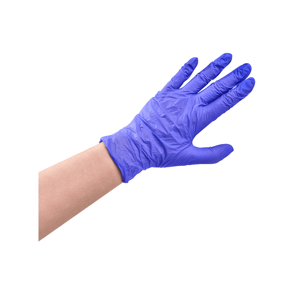 Перчатки нитриловые неопудренные одноразовые, р-р XL ,100 шт./уп., фиолетовый - 2