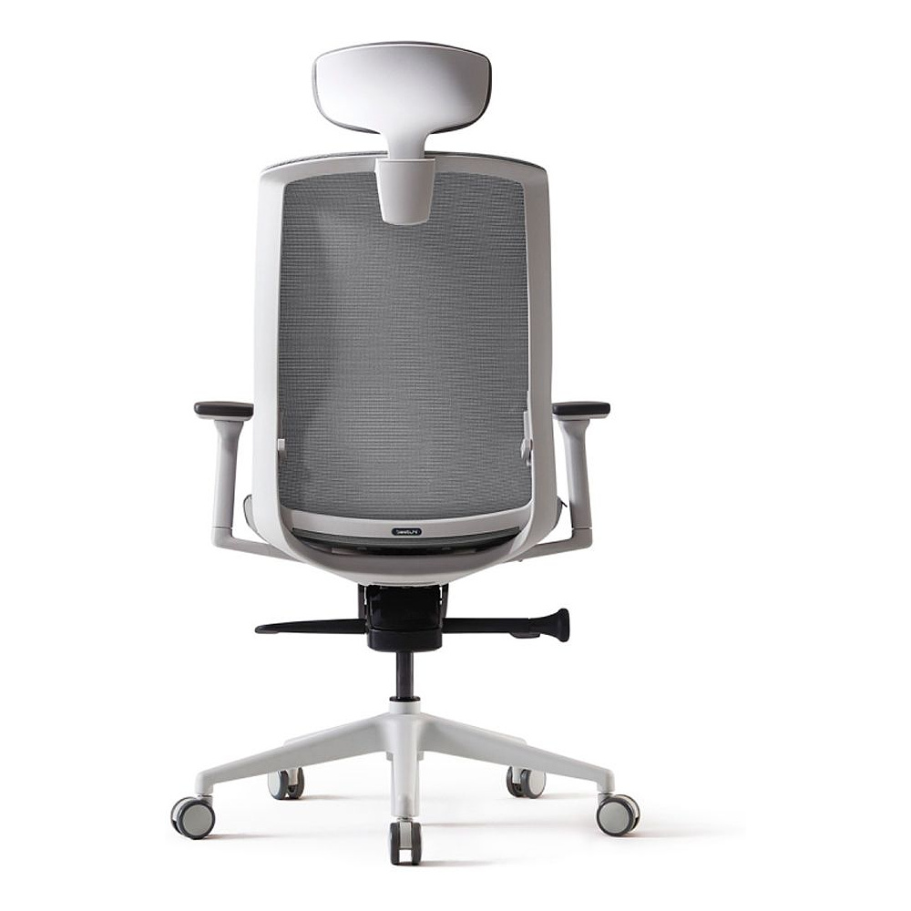 Кресло для руководителя BESTUHL "J1", сетка, ткань, пластик, серый - 5