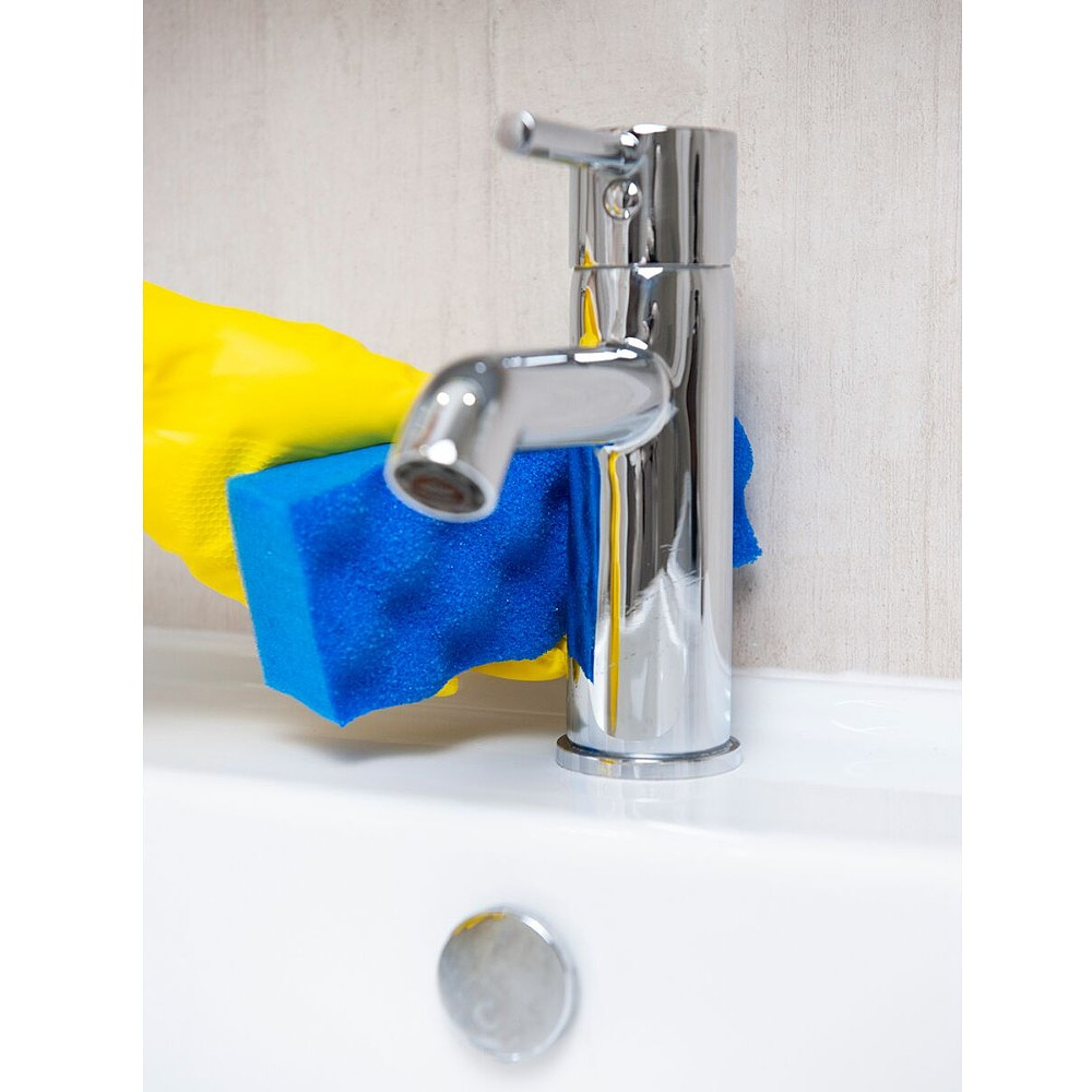 Губка хозяйственная для уборки помещений HQ Profiline, 14х6,3х4,5 см, 5 шт/упак, синий - 16