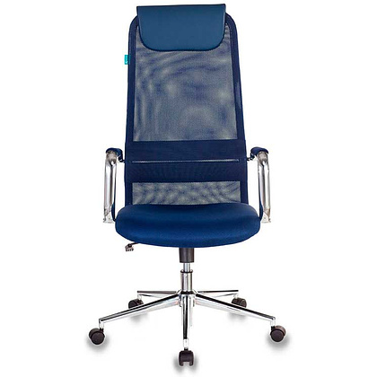 Кресло для руководителя "Бюрократ KB-9/DG", ткань, металл, синий - 2