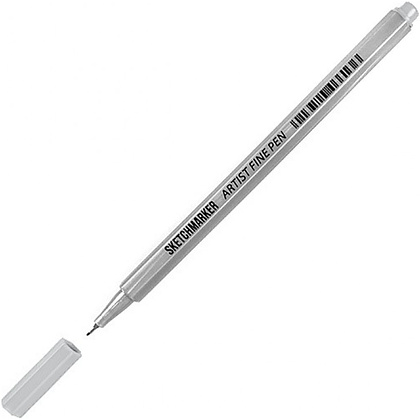 Ручка капиллярная "Sketchmarker", 0.4 мм, серый простой